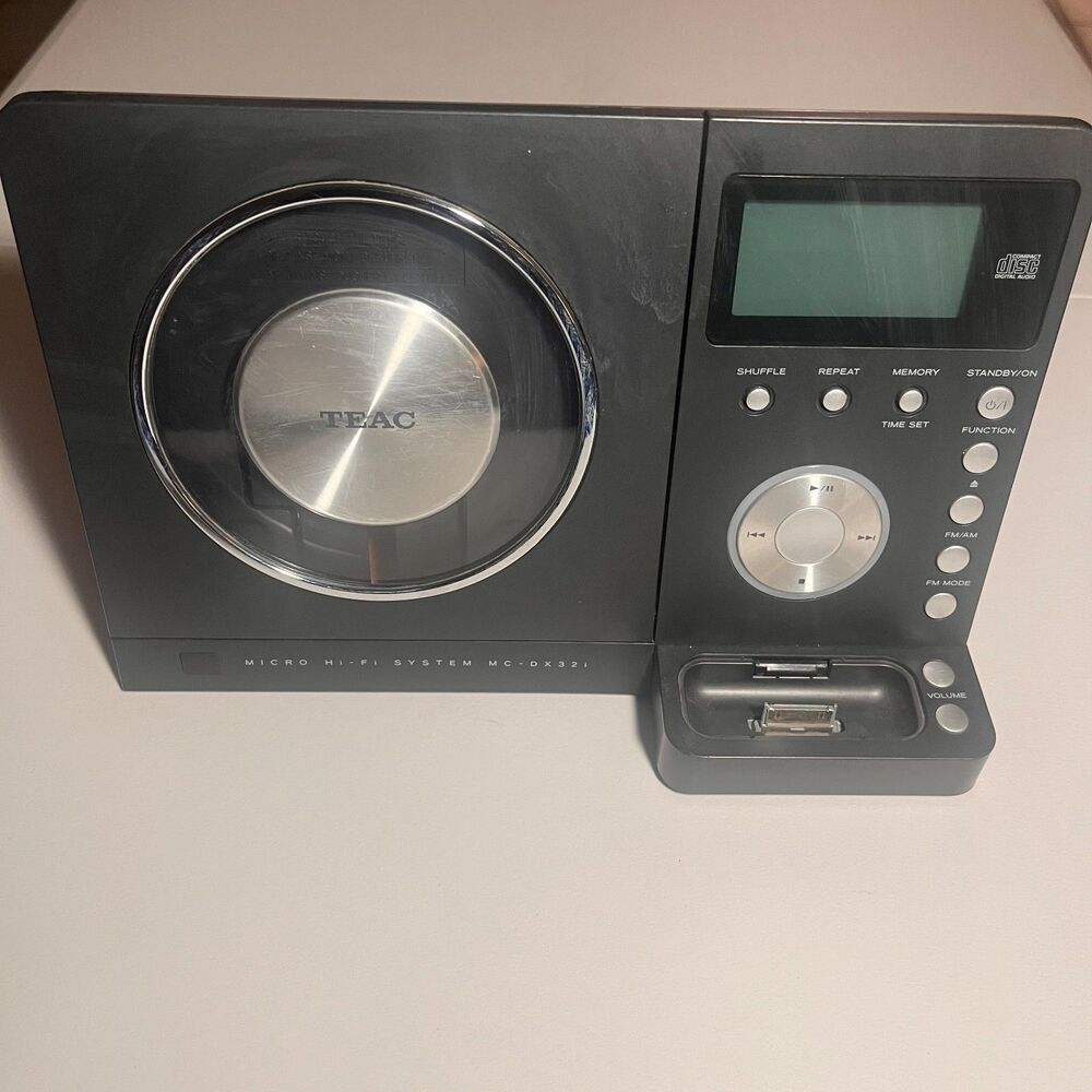 TEAC MC-DX32i Micro Hi-Fi Stereo System with iPod Dock – CD/FM/AM